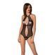 Сітчасте боді з мереживом на грудях Passion SATARA BODY S/M black SO8470 фото 2