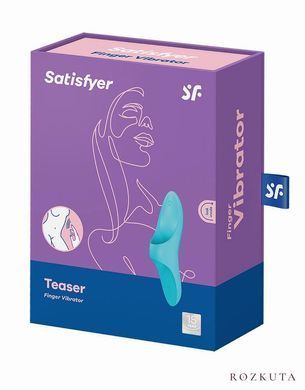 Вібратор на палець Satisfyer Teaser Light, блакитний SO5421 фото