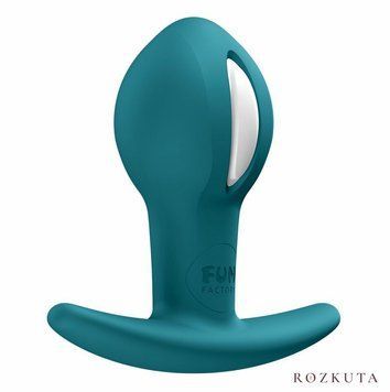 Анальна пробка Fun Factory B BALLS UNO Bottle Green, рухома кулька всередині SX3695 фото