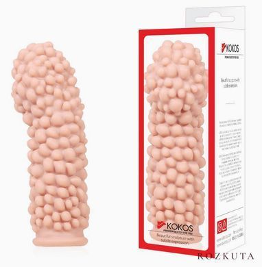 Насадка на член Kokos Extreme Sleeve ES.08 розмір S, потовщувальна, стимулювальний рельєф SX1446 фото