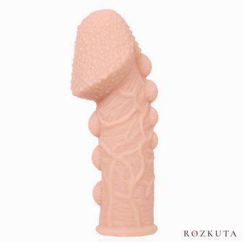 Насадка на член Kokos Extreme Sleeve ES.09 розмір S, потовщувальна, стимулюючий рельєф SX1447 фото