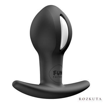 Анальна пробка Fun Factory B BALLS UNO Black, рухома кулька всередині SX3696 фото