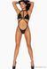 Вініловий тедді Leg Avenue Teddy with strappy open back One size Black SO8607 фото 4