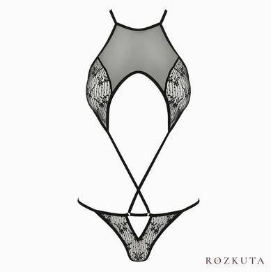 Ажурний боді Passion AZALIA BODY XXL/XXXL, black SO4133 фото