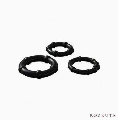Набір ерекційних кілець Wooomy Babooom cockring, 3 розміри SO7436 фото
