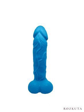 Мило у формі пеніса Чистий Кайф Blue size L, крафтове мило-член, натуральне SO2640 фото