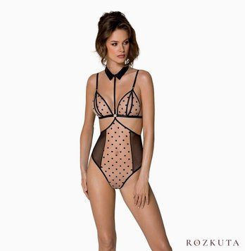 Боді Passion DOMINICA BODY S/M, beige SO8425 фото
