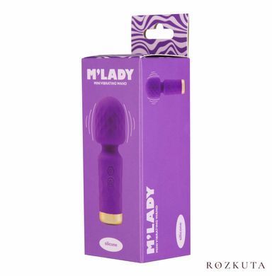 Вібромасажер-мікрофон M'Lady Mini Vibrating Wand, фіолетовий SX3144 фото