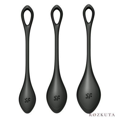 Набір йоні намистин Satisfyer Yoni Power 2 Black, 2-2,5-3 см, 22-44-73 г SO5550 фото
