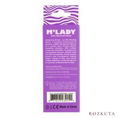 Вібромасажер-мікрофон M'Lady Mini Vibrating Wand, фіолетовий SX3144 фото