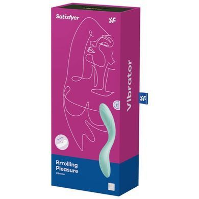 Вібратор Satisfyer Rrrolling Pleasure Mint з перлинною стимуляцією точки G SO6075 фото