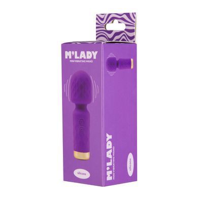 Вібромасажер-мікрофон M'Lady Mini Vibrating Wand, фіолетовий SX3144 фото