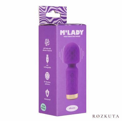Вібромасажер-мікрофон M'Lady Mini Vibrating Wand, фіолетовий SX3144 фото
