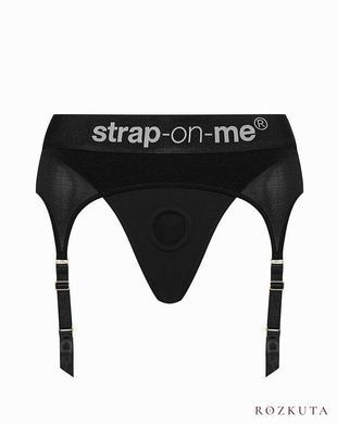 Трусики для страпона з підв&rsquo;язками для панчіх Strap-On-Me REBEL HARNESS - XL SO4509 фото