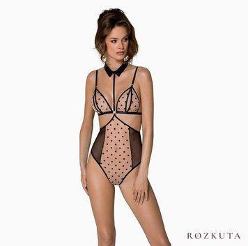 Боді Passion DOMINICA BODY XXL/XXXL, beige SO8426 фото