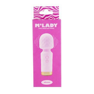 Вібромасажер-мікрофон M'Lady Mini Vibrating Wand, рожевий SX3145 фото