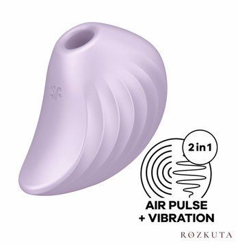 Вакуумний стимулятор клітора Satisfyer Pearl Diver, фіолетовий SO6078 фото