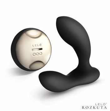 Масажер простати LELO Hugo Black, 2 мотори, пульт ДК, керування рухом SO8075 фото