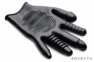 Рукавичка з різними текстурами Master Series Pleasure Poker Textured Glove SX1183 фото