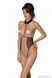 Еротичне боді Passion TRISHA BODY, XXL/XXXL, beige, з відкритими чашками SO9740 фото 1