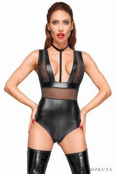 Боді з мокрим ефектом Noir Handmade F183 Powerwetlook body, 3XL SX0058 фото