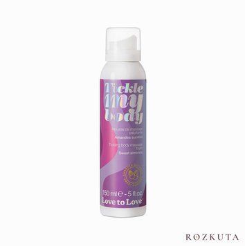 Масажна піна Love To Love Tickle my body Sweet almonds (150 мл), зволожувальна SO7811 фото