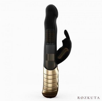 Вібратор-кролик Dorcel Baby Rabbit Gold 2.0 з перлинним масажем і головкою, що обертається SO4068 фото