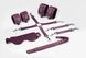 Набір Feral Feelings BDSM Kit 5 Burgundy, наручники, поножі, хрестовина, маска, падл SO8274 фото 2