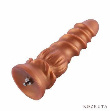 Фалоімітатор для секс-машин Hismith Spiral Grain Silicone Dildo Monster Series, спіральний рельєф SO9961 фото
