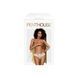 Трусики-бразиліана Penthouse Adore Me L/XL White, квіткове мереживо, тоненькі ремінці, бантики SO6476 фото 5