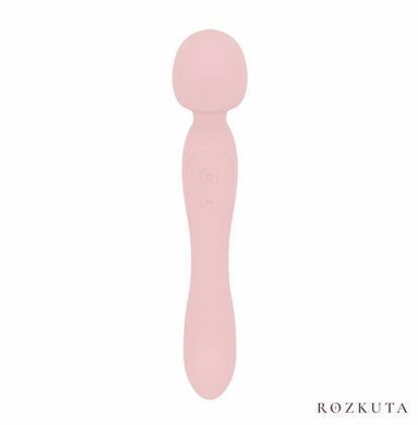 Двосторонній масажер-вібратор Good Vibes Only SIMI Double-Sided Wand Vibrator Soft Silicone, рожевий SX3076 фото