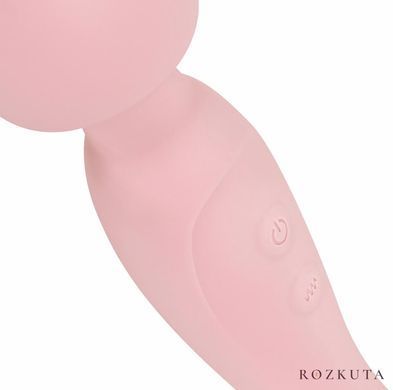 Двосторонній масажер-вібратор Good Vibes Only SIMI Double-Sided Wand Vibrator Soft Silicone, рожевий SX3076 фото