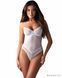 Боді Obsessive Alissium Teddy White, XL/2XL, ліф з м&rsquo;якою чашкою, високі вирізи для ніг SX0596 фото 1