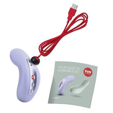 Накладний вібратор Fun Factory LAYA III soft violet, ефект постукування SX0918 фото