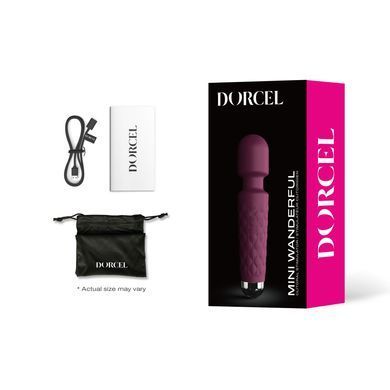 Мінівібромасажер Dorcel Wand Mini Wanderful Plum, сливовий SO7815 фото
