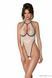 Боді з доступом Passion CHIKA BODY XXL/XXXL, cream SO9697 фото 1