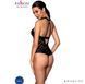 Сітчастий боді з халтером та ритмічним малюнком Passion Hima Body XXL/XXXL, black SO5348 фото 2