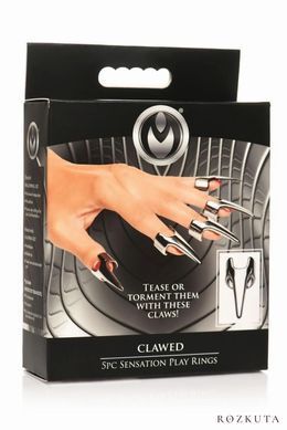 Набір кілець з кігтями Master Series Five-Piece Sensation Claw Rings - Silver SX1191 фото