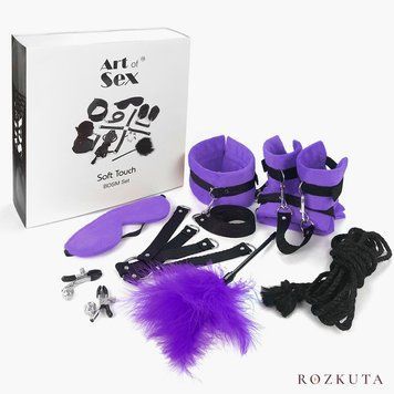 BDSM-набір Art of Sex &ndash; Soft Touch BDSM Set, фіолетовий, 9 предметів SO6600 фото