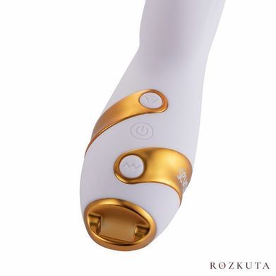Вібратор-кролик LOCKINK SEVANDA Whip Vibrating Massage Wand, біло-золотий SX0904 фото