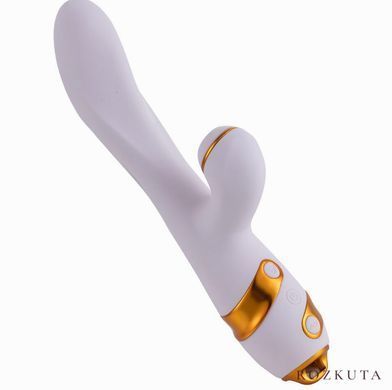 Вібратор-кролик LOCKINK SEVANDA Whip Vibrating Massage Wand, біло-золотий SX0904 фото