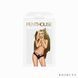 Трусики-бразиліана Penthouse Mermaid Fantasy L/XL Black, мереживо, низька посадка, ремінці, бантики SO6482 фото 3