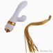 Вібратор-кролик LOCKINK SEVANDA Whip Vibrating Massage Wand, біло-золотий SX0904 фото 6