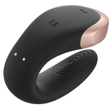 Смарт-вібратор для пар Satisfyer Double Love, чорний SO4930 фото