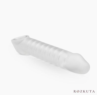 Насадка на член Boners Supporting Penis Sleeve, +5 см до довжини, отвір для яєчок SO8871 фото