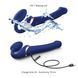 Безремінний вібрострапон з вакуумною стимуляцією Strap-On-Me MULTI ORGASM Blue L, регульований SO6823 фото 7