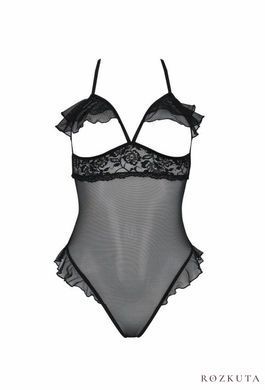 Еротичне боді Passion DOLLY BODY, S/M, black, з відкритими чашками SO9702 фото