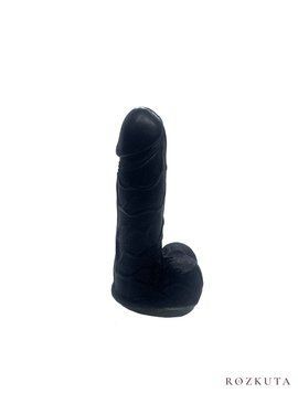 Мило у формі пеніса Чистий Кайф Black size S, крафтове мило-член, натуральне SO4795 фото