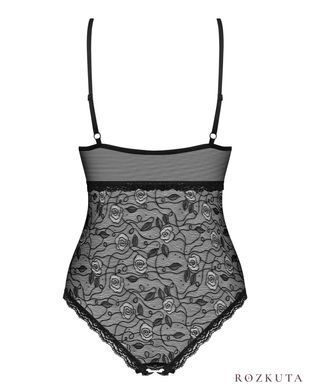Мереживне боді з доступом Obsessive 818-TED-1 teddy M/L, чорне SO9021 фото