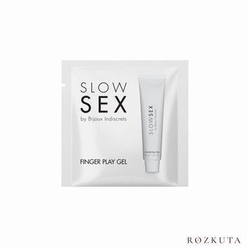 Пробник гель-змазки для мастурбації Bijoux Indiscrets Slow Sex Finger play gel SO5947 фото